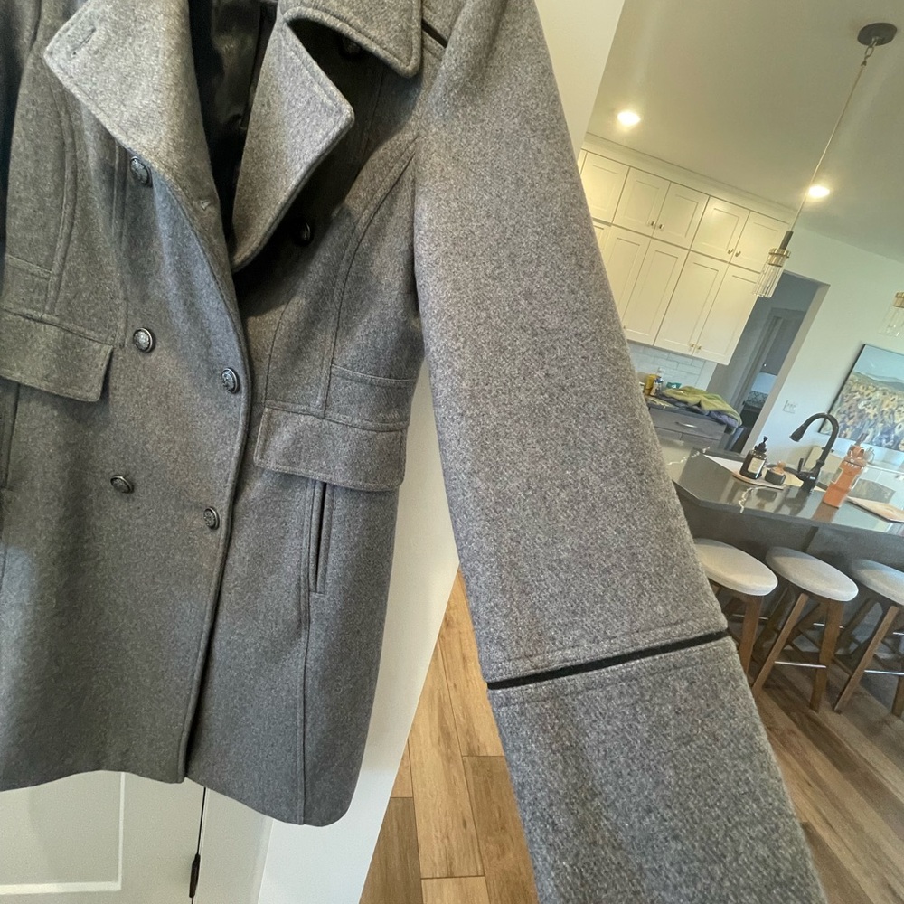 Wool Blend Double-Breasted Flare Coat | Vince Camuto | Women’s | Size M |